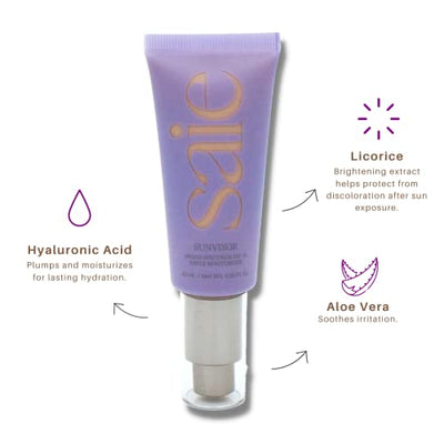 Saie Sunvisor Broad Spectrum SPF 35 Sheer Moisturizer