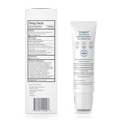 CETAPHIL ECZEMA RESTORADERM Itch Relief Gel