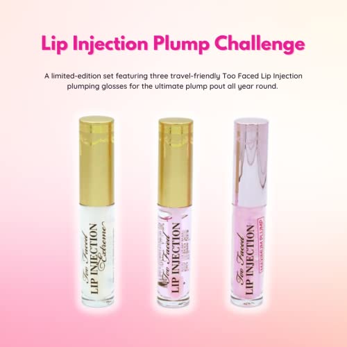 Too Faced Lip Injection Plump Challenge Instant & Long-Term Lip Plumper Gift Set
