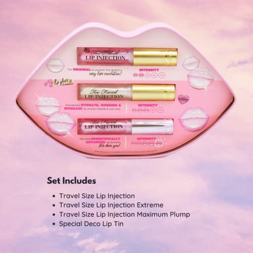 Too Faced Lip Injection Plump Challenge Instant & Long-Term Lip Plumper Gift Set