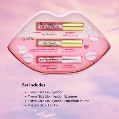 Too Faced Lip Injection Plump Challenge Instant & Long-Term Lip Plumper Gift Set