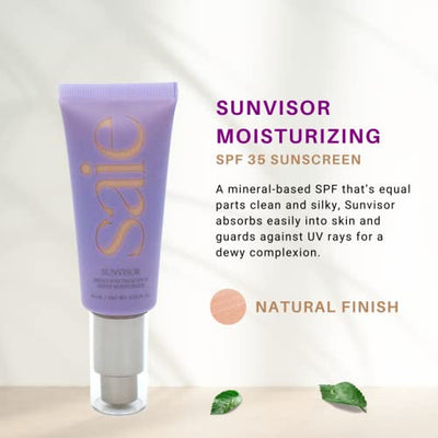 Saie Sunvisor Broad Spectrum SPF 35 Sheer Moisturizer