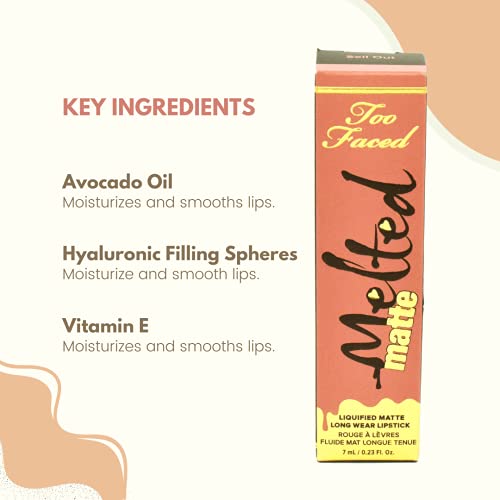 Too Faced Melted Matte Liquified Long Wear Matte Lipstick Sell Out