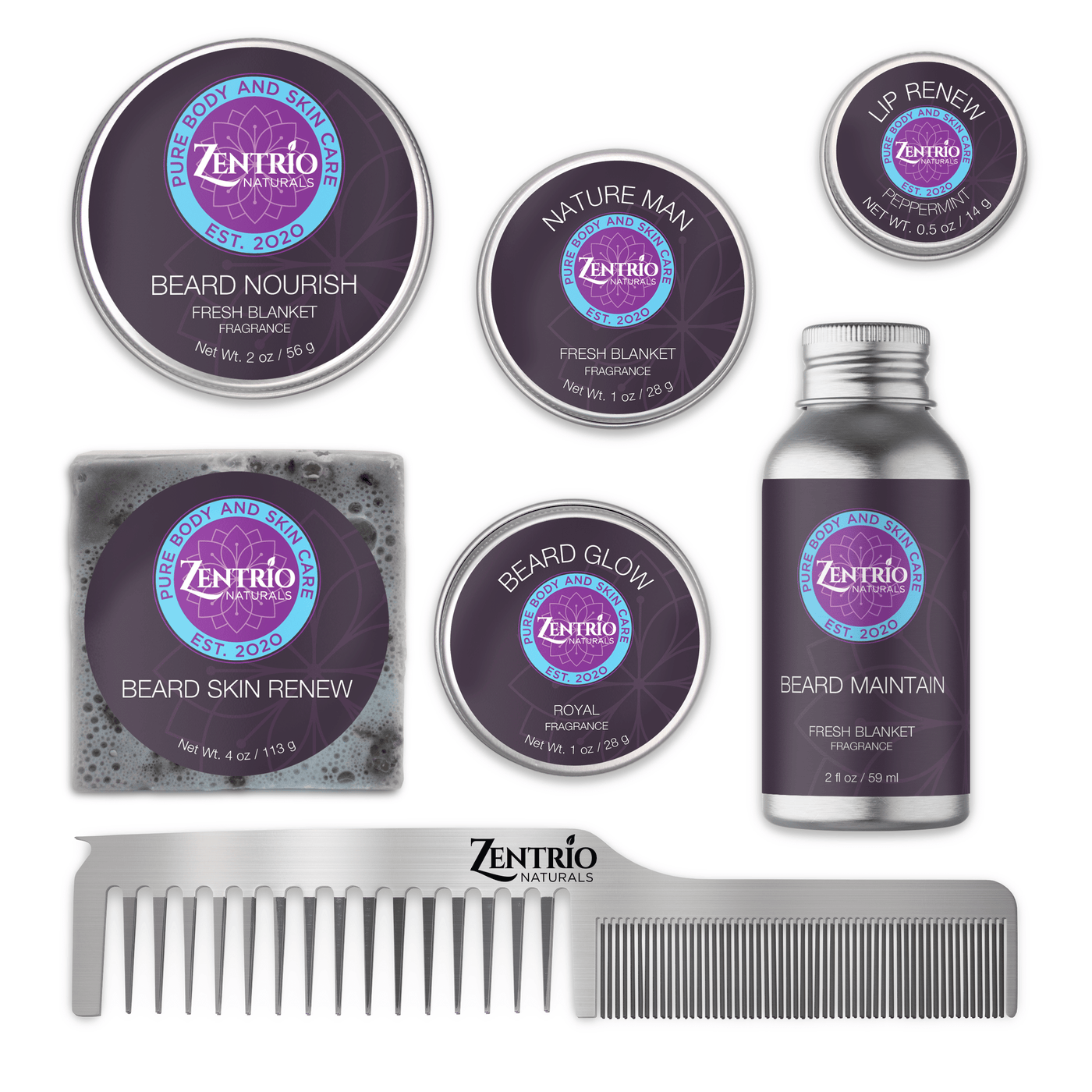The Ultimate Beard Care Set - ZenTrio Naturals