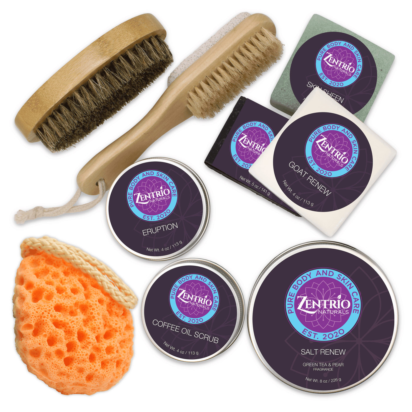 Exfoliate + Rejuvenate Complete Care Set - ZenTrio Naturals