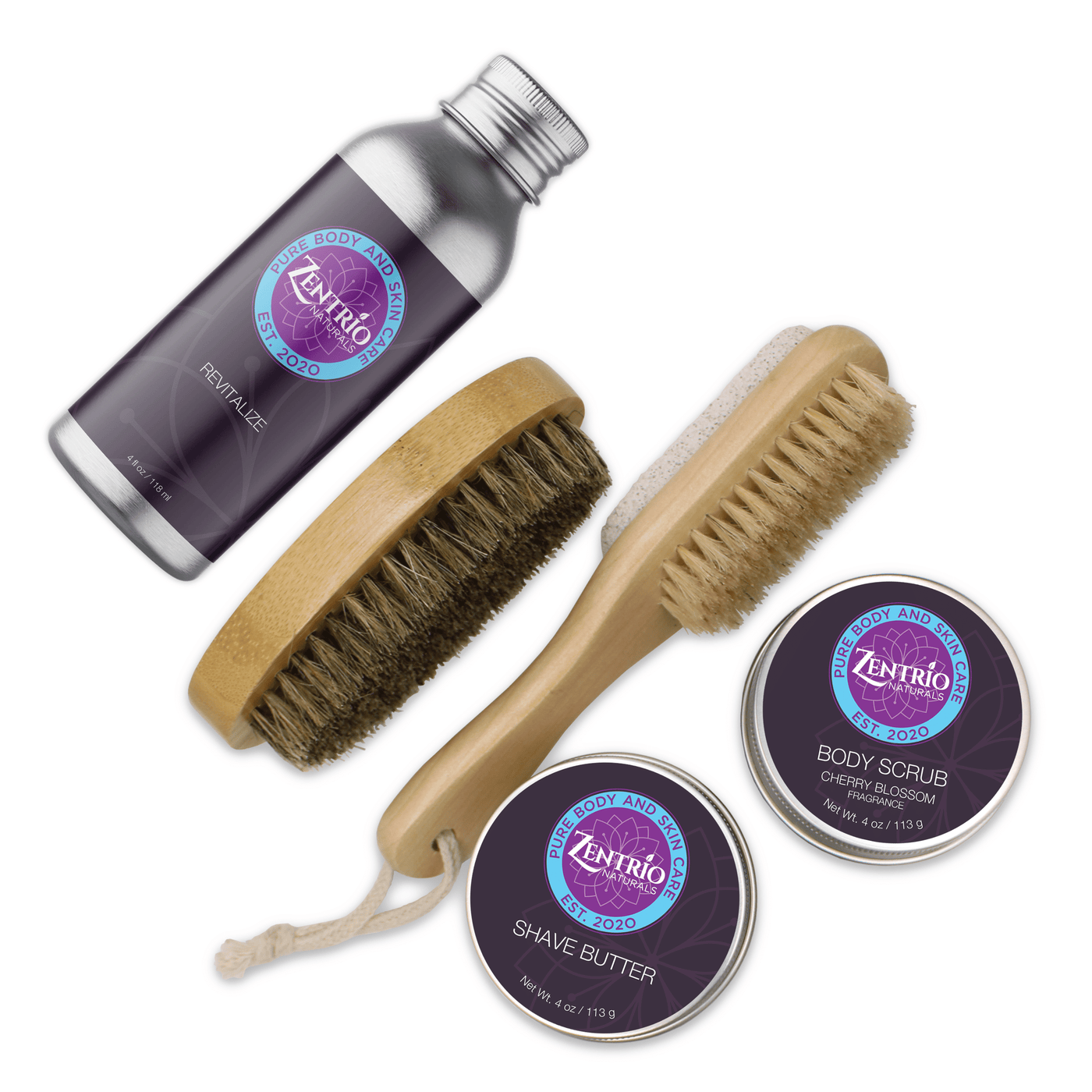 Scrub + Shave Set - ZenTrio Naturals